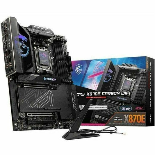 Main Image for MSI MPG X870E CARBON WIFI Gaming Desktop Motherboard - AMD X870E Chipset - Socket AM5 - ATX