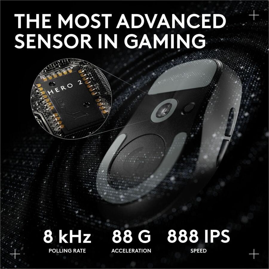 Alternate-Image3 Image for Logitech G PRO X SUPERLIGHT 2 DEX LIGHTSPEED Wireless Gaming Mouse, 60g Pro-Grade Lightweight Mouse With 5 Programmable Buttons, 32k DPI Sensor, USB-C Charging, for PC/Mac - Black