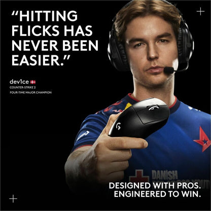 Alternate-Image7 Image for Logitech G PRO X SUPERLIGHT 2 DEX LIGHTSPEED Wireless Gaming Mouse, 60g Pro-Grade Lightweight Mouse With 5 Programmable Buttons, 32k DPI Sensor, USB-C Charging, for PC/Mac - Magenta
