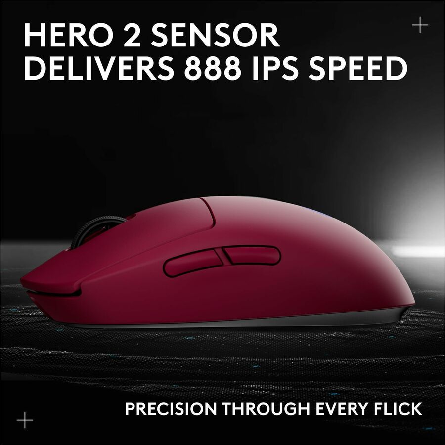 Alternate-Image10 Image for Logitech G PRO 2 LIGHTSPEED Wireless Gaming Mouse, Right- or Left-Handed Mouse with up to 4 Customizable and Switchable Magnetic Side Buttons, 32k DPI Sensor, USB-C Charging, for PC/Mac - Magenta