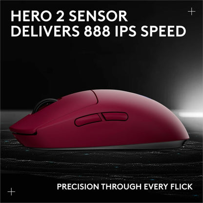 Alternate-Image10 Image for Logitech G PRO 2 LIGHTSPEED Wireless Gaming Mouse, Right- or Left-Handed Mouse with up to 4 Customizable and Switchable Magnetic Side Buttons, 32k DPI Sensor, USB-C Charging, for PC/Mac - Magenta