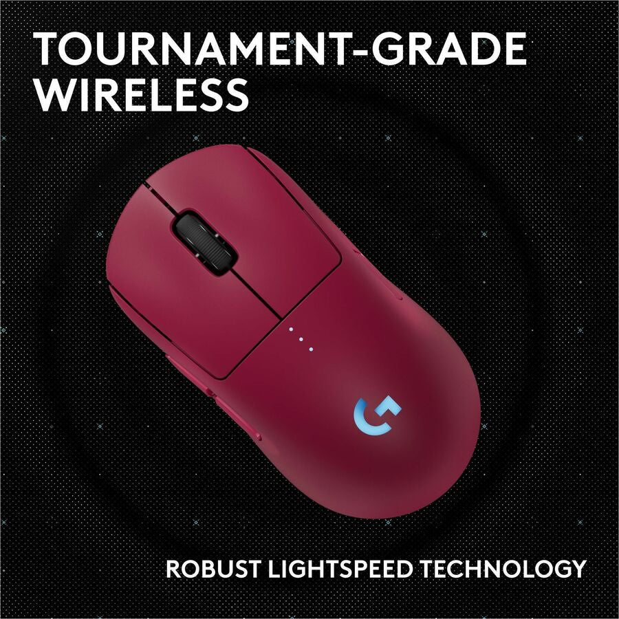 Alternate-Image4 Image for Logitech G PRO 2 LIGHTSPEED Wireless Gaming Mouse, Right- or Left-Handed Mouse with up to 4 Customizable and Switchable Magnetic Side Buttons, 32k DPI Sensor, USB-C Charging, for PC/Mac - Magenta