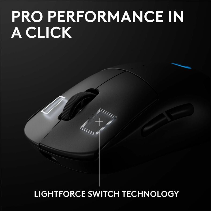 Alternate-Image6 Image for Logitech G PRO 2 LIGHTSPEED Wireless Gaming Mouse, Right- or Left-Handed Mouse with up to 4 Customizable and Switchable Magnetic Side Buttons, 32k DPI Sensor, Black