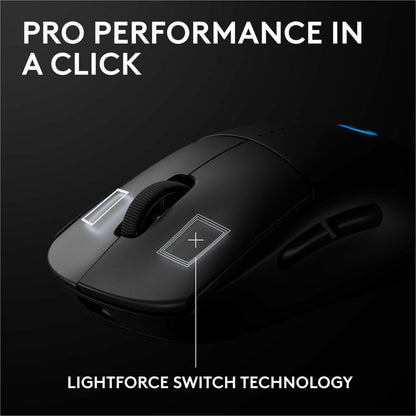 Alternate-Image6 Image for Logitech G PRO 2 LIGHTSPEED Wireless Gaming Mouse, Right- or Left-Handed Mouse with up to 4 Customizable and Switchable Magnetic Side Buttons, 32k DPI Sensor, Black