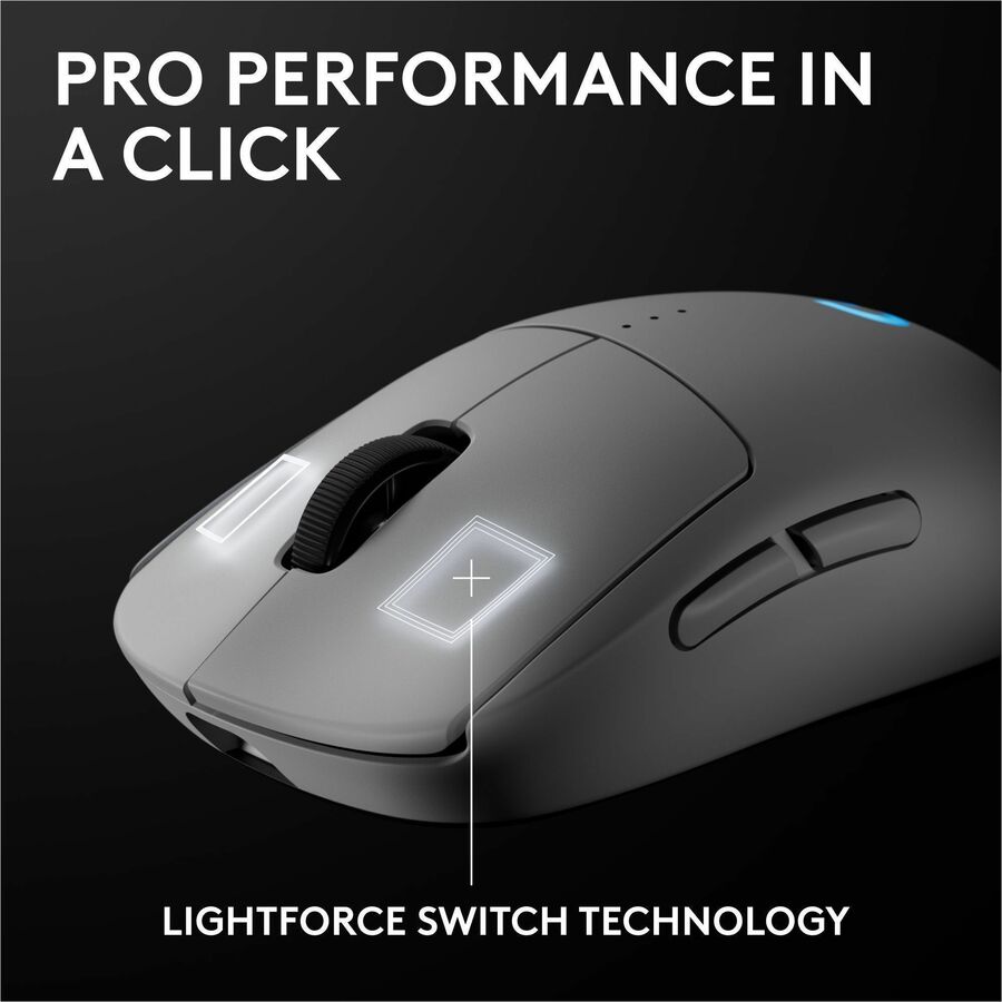 Alternate-Image6 Image for Logitech G PRO 2 LIGHTSPEED Wireless Gaming Mouse, Right- or Left-Handed Mouse with up to 4 Customizable and Switchable Magnetic Side Buttons, 32k DPI Sensor, USB-C Charging, for PC/Mac - White