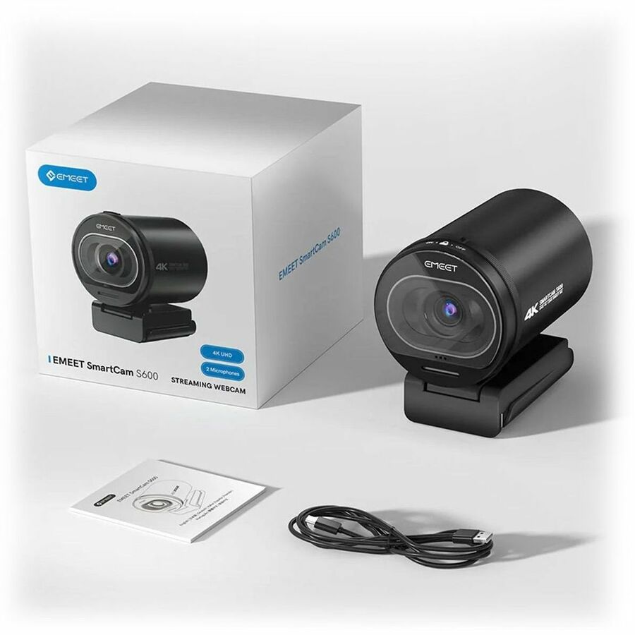 Alternate-Image2 Image for EMEET S600 4K Webcam for Streaming - Sony 1/2.5'' Sensor, PDAF Autofocus, 1080P@60FPS, 2 Noise Reduction Mics, Built-in Privacy Cover, 73&deg; FOV, Streaming Camera