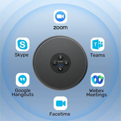Alternate-Image8 Image for EMEET M1A - Zoom Certified USB Speakerphone, two AI Mics 360&deg; Voice Pickup with Noise Reduction and Echo Cancellation, ideal for for 5-8 People, Plug&Play, comes with Type C-A Adapter