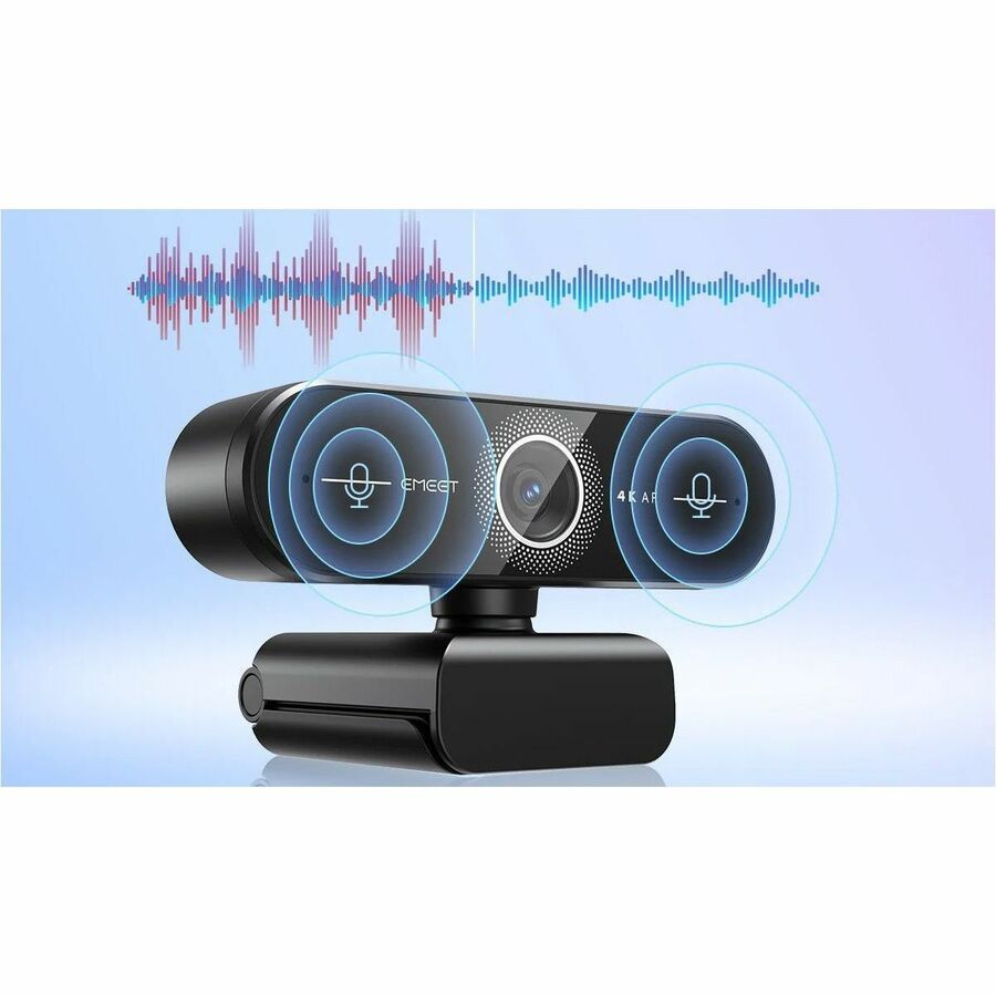 Alternate-Image5 Image for EMEET C60E 4K - 4K@30fps or 1080p@60fps Webcam with 2 Noise Reduction Mics, Autofocus, 73&deg; Field of View, Plug and Play and compatible with all OS, and popular Apps Zoom/Skype/Facetime/YouTube
