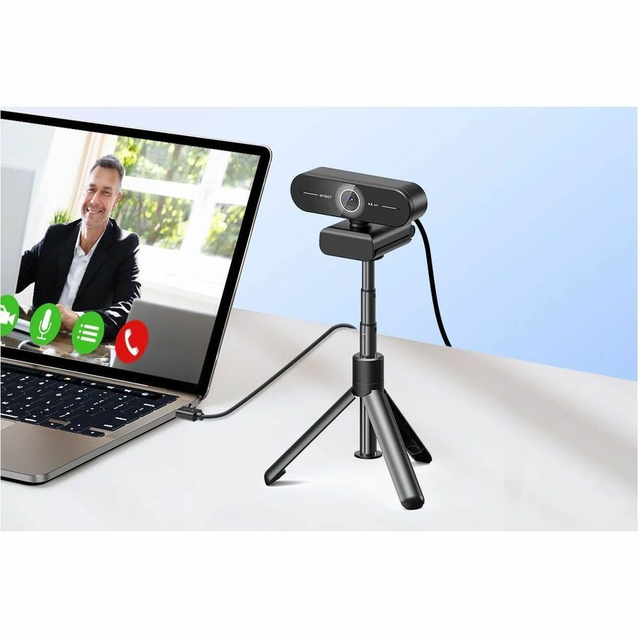 Alternate-Image7 Image for EMEET C60E 4K - 4K@30fps or 1080p@60fps Webcam with 2 Noise Reduction Mics, Autofocus, 73&deg; Field of View, Plug and Play and compatible with all OS, and popular Apps Zoom/Skype/Facetime/YouTube