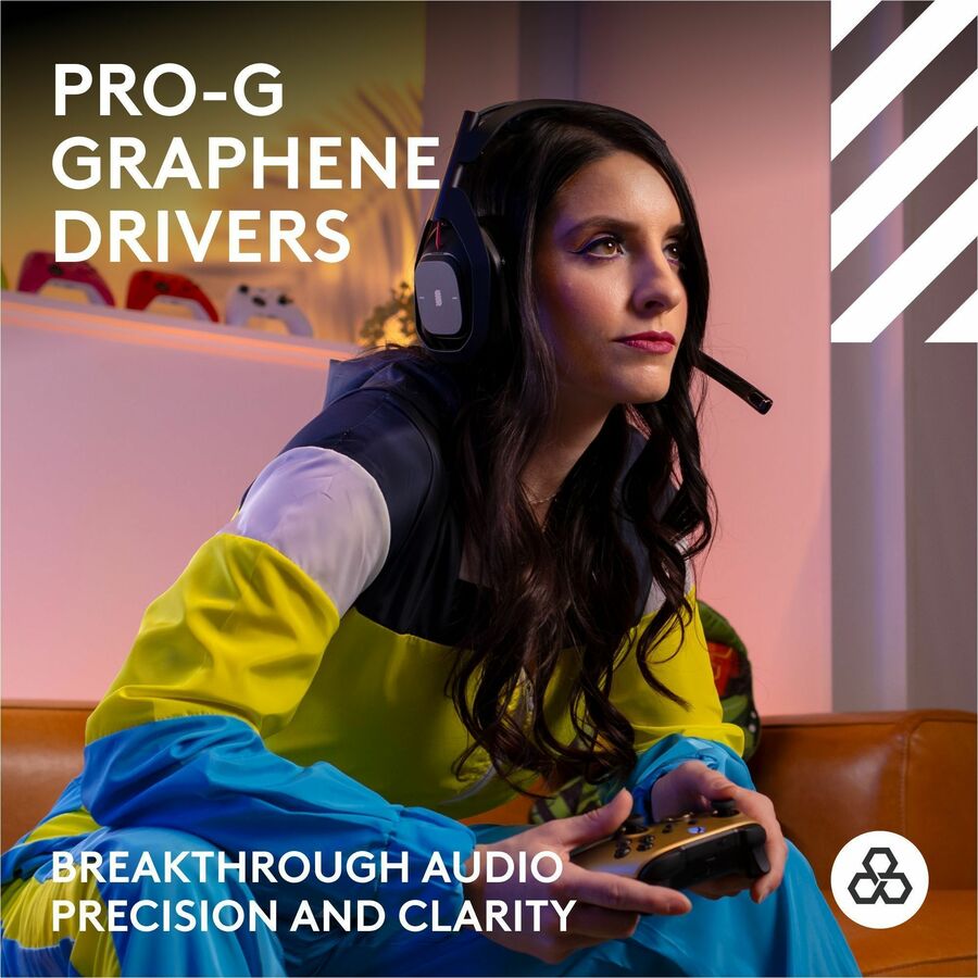 Alternate-Image2 Image for Logitech G Astro A50 LIGHTSPEED Wireless Gaming Headset + Base Station (Gen 5), PRO-G GRAPHENE, 3-System Switching, USB-C to Xbox, PS5, PC/Mac or Nintendo Switch, Bluetooth - Black