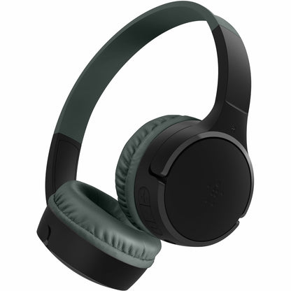 Main Image for Belkin Wireless Bluetooth On-Ear Headphones for Kids w/ Mic - 85dB Limit - w/ USB-C Cable - Headset - Black