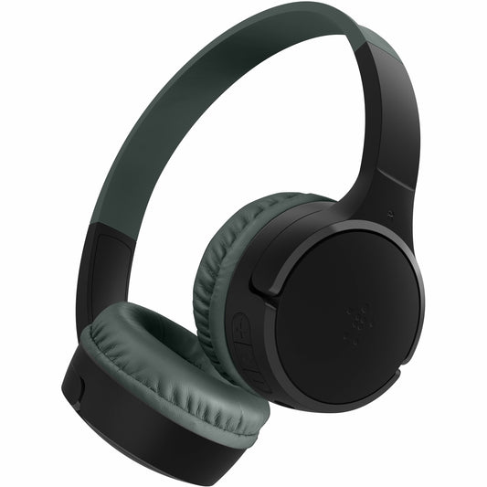 Main Image for Belkin Wireless Bluetooth On-Ear Headphones for Kids w/ Mic - 85dB Limit - w/ USB-C Cable - Headset - Black
