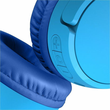 Alternate-Image1 Image for Belkin Wireless Bluetooth On-Ear Headphones for Kids w/ Mic - 85dB Limit - w/ USB-C Cable - Headset - Blue