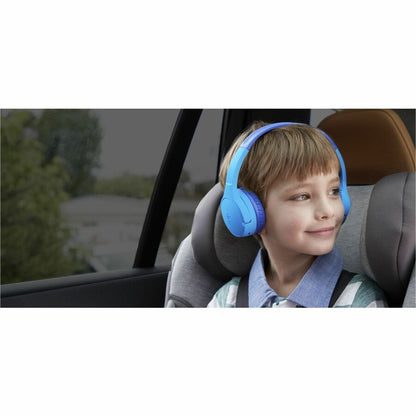 Life-Style Image for Belkin Wireless Bluetooth On-Ear Headphones for Kids w/ Mic - 85dB Limit - w/ USB-C Cable - Headset - Blue