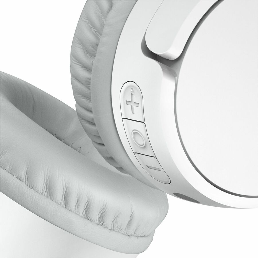 Alternate-Image2 Image for Belkin Wireless Bluetooth On-Ear Headphones for Kids w/ Mic - 85dB Limit - w/ USB-C Cable - Headset - White