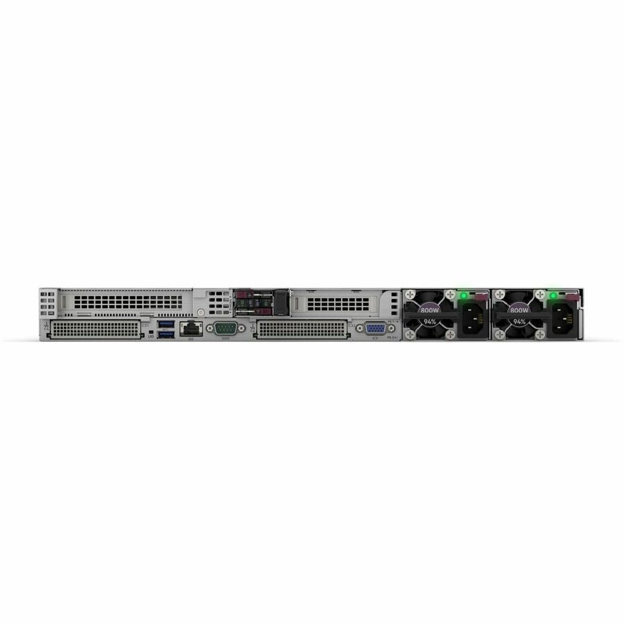 Rear Image for HPE SMART CHOICE ProLiant DL325 G11 1U Rack Server - 1 x AMD EPYC 9124 3 GHz - 64 GB RAM - 960 GB SSD - (2 x 480GB) SSD Configuration - 12Gb/s SAS Controller