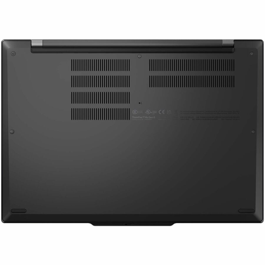 Bottom Image for Lenovo ThinkPad T14s Gen 6 21N1002DUS 14" Copilot+ PC Notebook - WUXGA - 60 Hz - Qualcomm Snapdragon X Plus X1P-42-100 - 16 GB - 512 GB SSD - English Keyboard - Black