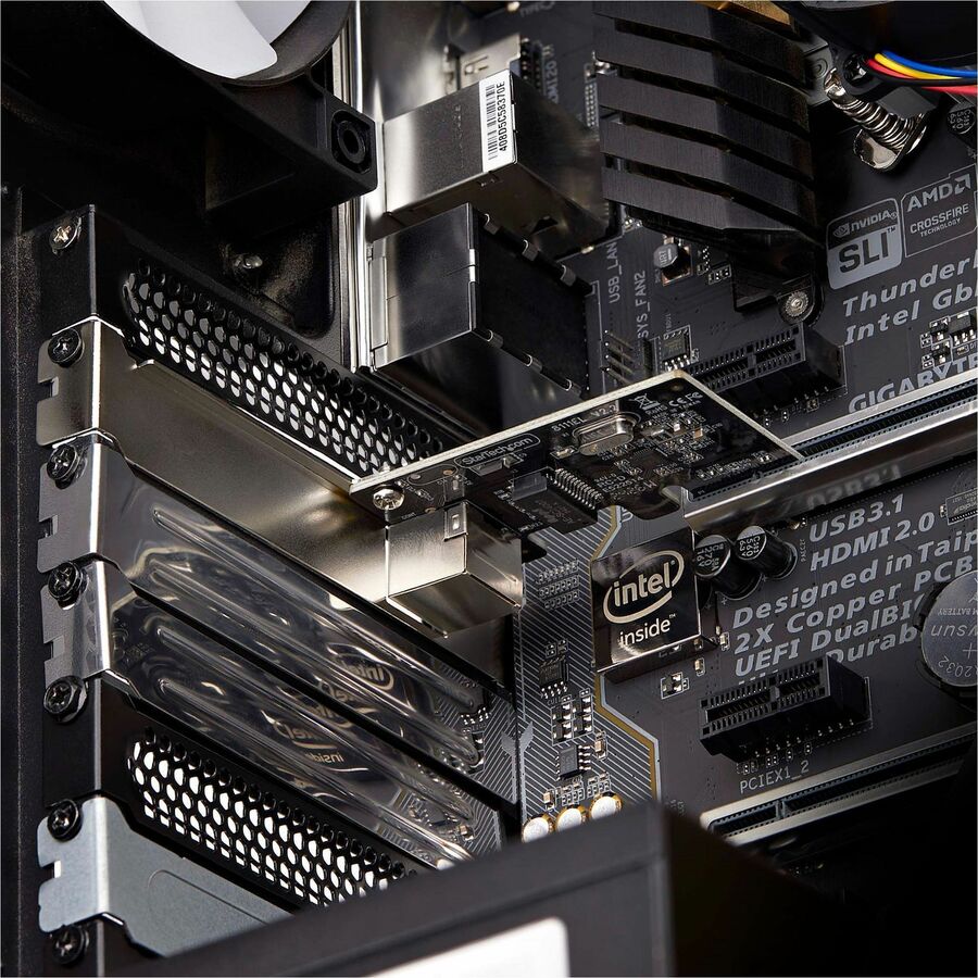 Alternate-Image7 Image for StarTech.com 1-Port Gigabit PCIe Network Adapter Card, 10/100/1000Mbps NIC, Realtek RTL8111H, TAA Compliant