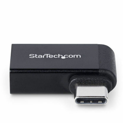 Alternate-Image2 Image for StarTech.com Right Angled USB-C to USB-A Adapter, USB 5Gbps, Compact USB-C Male to USB-A Female Adapter, Durable Metal Housing, M/F