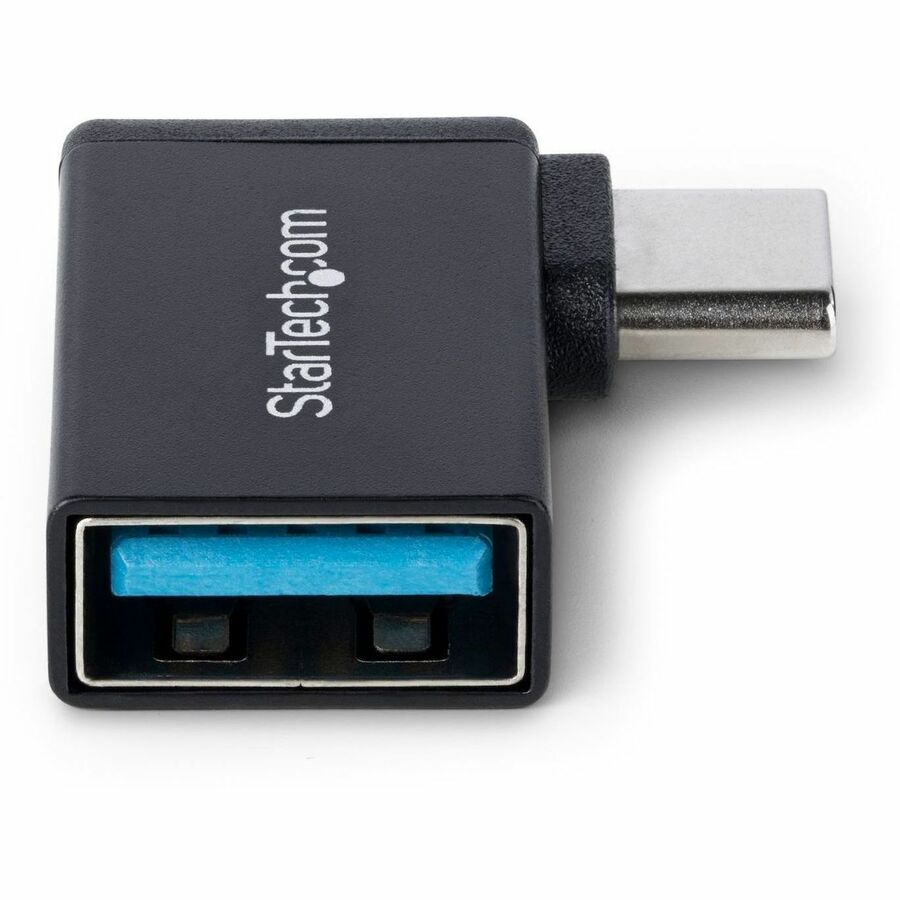 Alternate-Image3 Image for StarTech.com Right Angled USB-C to USB-A Adapter, USB 5Gbps, Compact USB-C Male to USB-A Female Adapter, Durable Metal Housing, M/F
