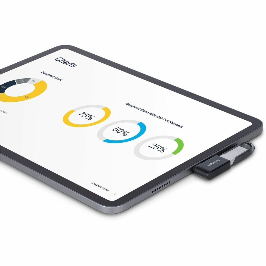 Alternate-Image8 Image for StarTech.com Right Angled USB-C to USB-A Adapter, USB 5Gbps, Compact USB-C Male to USB-A Female Adapter, Durable Metal Housing, M/F