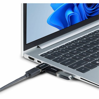 Alternate-Image4 Image for StarTech.com Right Angled USB-C to USB-A Adapter, USB 5Gbps, Compact USB-C Male to USB-A Female Adapter, Durable Metal Housing, M/F