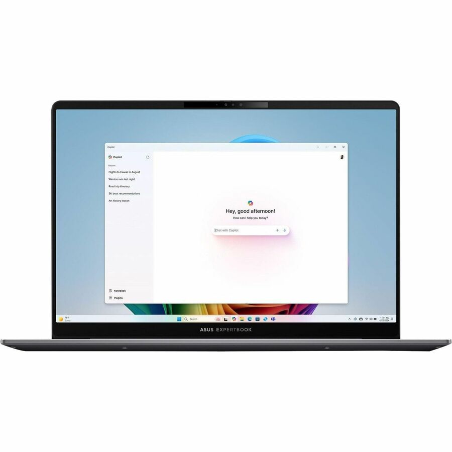 Front Image for Asus ExpertBook P5 P5405 P5405CSA-XH54 14" Copilot+ PC Notebook - WQXGA - 144 Hz - Intel Core Ultra 5 226V - 16 GB - 512 GB SSD - Misty Gray