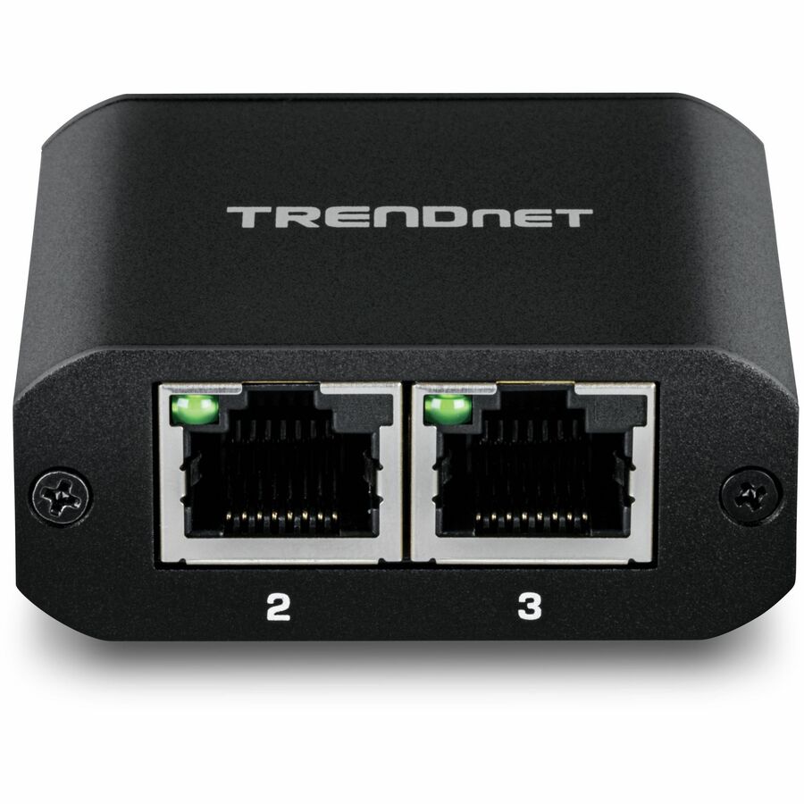 Alternate-Image3 Image for TRENDnet 2-Port Gigabit Splitter with USB Type C Power, TEG-102S, Splits One Network Connection Into Two, Ethernet Splitter, USB Type C Power Cable Included, NDAA & TAA Compliant
