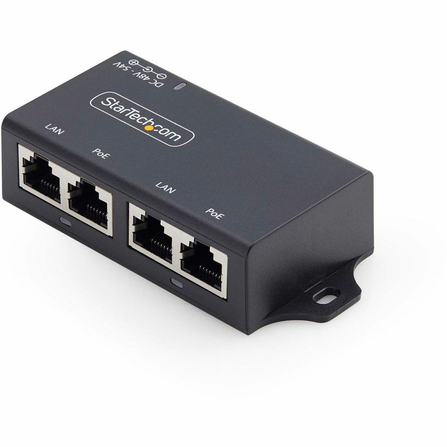 Main Image for StarTech.com 2-Port PoE+ Injector, 10/100/1000Mbps, PoE/PoE+ (802.3af/802.3at), 30 Watt, 1Gbps Ethernet, Wall Mountable, Unmanaged