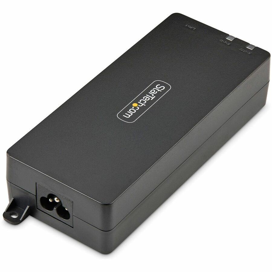 Alternate-Image1 Image for StarTech 1-Port 10Gbps Gigabit PoE++ Injector, 90W, 2.5/5/10G Ethernet/10/100/1000M, PoE++ (802.3af/at/bt), Wall Mount, Unmanaged, TAA