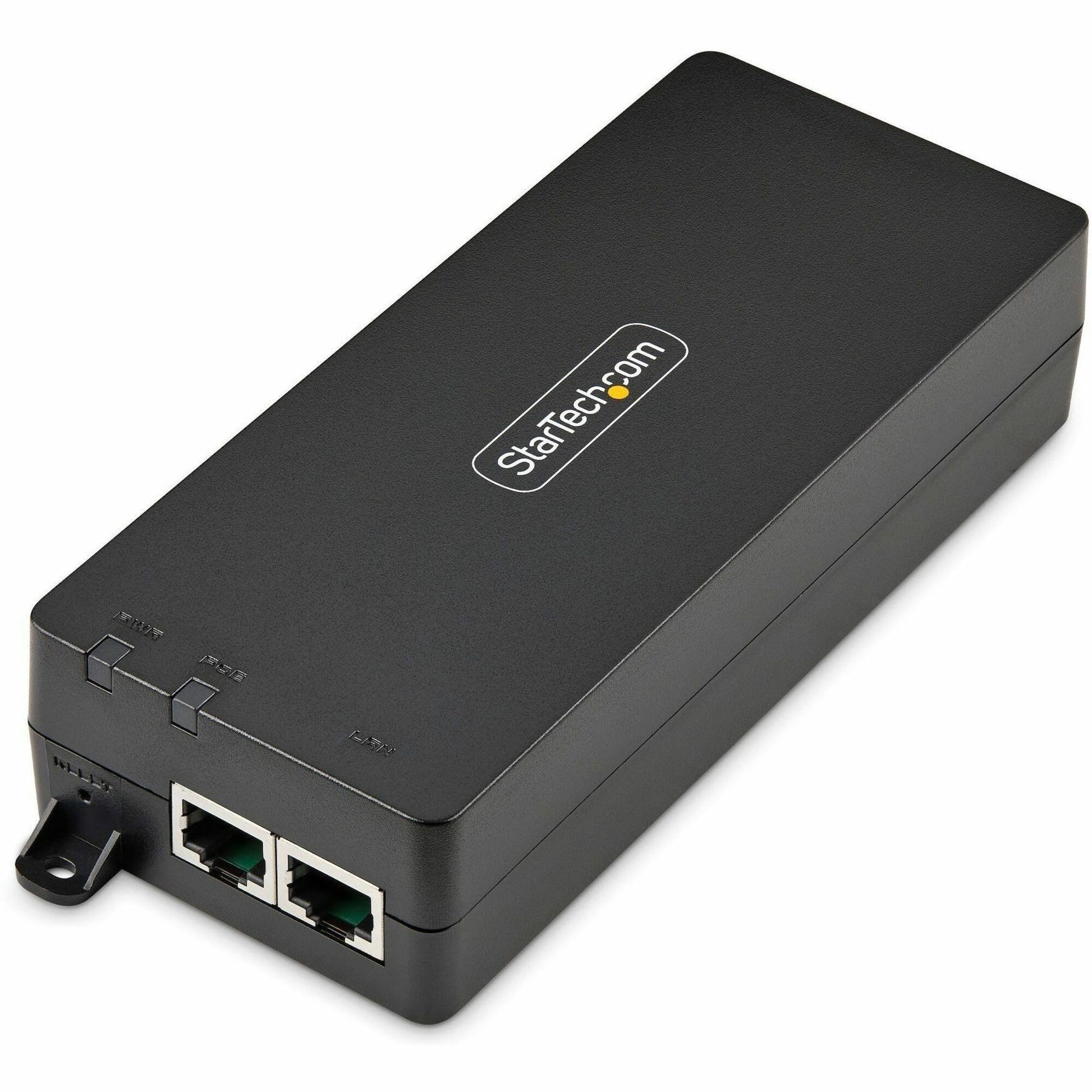 Main Image for StarTech 1-Port 10Gbps Gigabit PoE++ Injector, 90W, 2.5/5/10G Ethernet/10/100/1000M, PoE++ (802.3af/at/bt), Wall Mount, Unmanaged, TAA