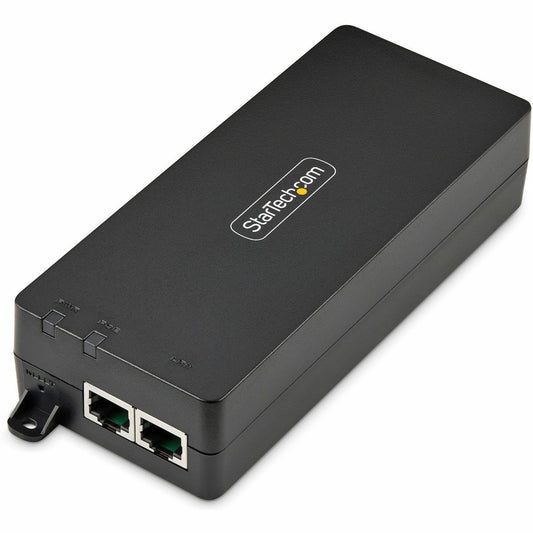 Main Image for StarTech 1-Port 10Gbps Gigabit PoE++ Injector, 90W, 2.5/5/10G Ethernet/10/100/1000M, PoE++ (802.3af/at/bt), Wall Mount, Unmanaged, TAA