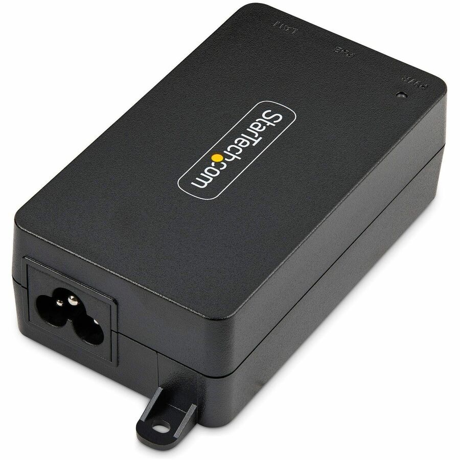 Alternate-Image1 Image for StarTech.com 1-Port 10Gbps Gigabit PoE++ Injector, 60W, 2.5/5/10G Ethernet/10/100/1000M, PoE++ (802.3af/at/bt), Wall Mountable, Unmanaged