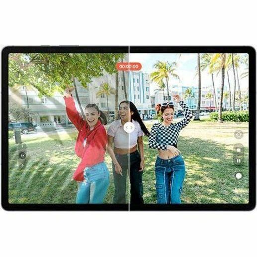 Front Image for Samsung Galaxy Tab S10+ SM-X828U Tablet - 12.4" WQXGA+ - MediaTek Dimensity 9300+ (MT6989) Octa-core - 12 GB - 256 GB Storage - Android 14 - 5G - Moonstone Gray