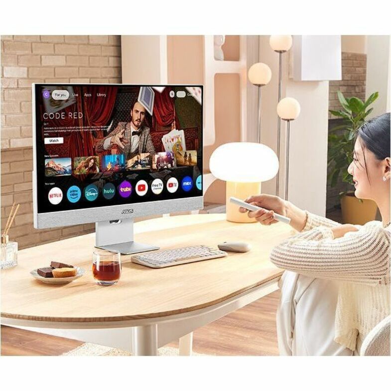 Life-Style Image for Asus ZenScreen MS27UC 27" Class 4K UHD Smart LED Monitor - 16:9 - Silver