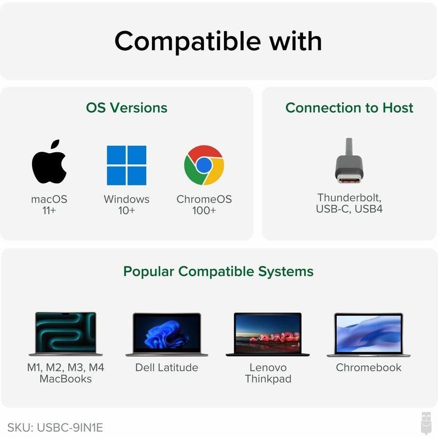 Alternate-Image5 Image for Plugable USB C Hub Multiport Adapter (9-in-1) 140W Power Delivery Charging, 4K 60Hz HDMI