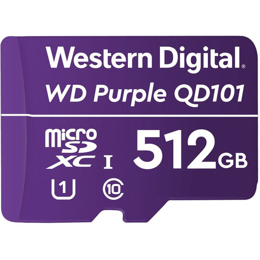Main Image for WD Purple 512 GB Class 10/UHS-I (U1) microSDXC