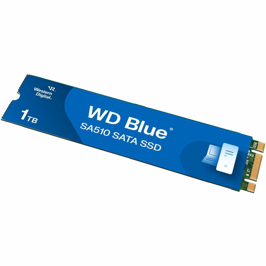 Alternate-Image2 Image for WD Blue SA510 WDS100T3B0B 1 TB Solid State Drive - M.2 2280 Internal - SATA (SATA/600)