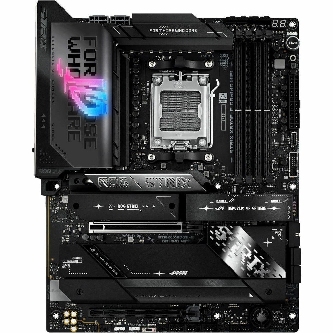 Main Image for Asus ROG Strix X870E-E GAMING WIFI Gaming Desktop Motherboard - AMD X870E Chipset - Socket AM5 - ATX