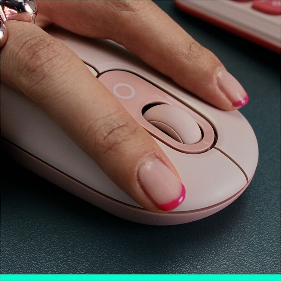 Alternate-Image6 Image for Logitech POP Mouse, Compact and Portable Wireless Bluetooth Mouse With Programmable Buttons and Quiet Clicks, Easy-Switch Between up to 3 Devices, Off-White
