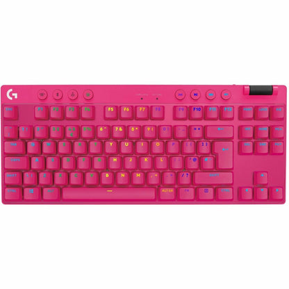 Main Image for Logitech G PRO X TKL RAPID Tenkeyless Wired Gaming Keyboard With Magnetic Analog Switches, Rapid Trigger Mode, Adjustable Actuation, and Customizable RGB Lighting, Magenta