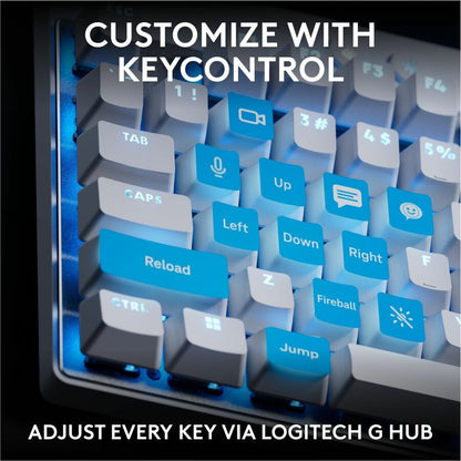 Alternate-Image4 Image for Logitech G PRO X TKL RAPID Tenkeyless Wired Gaming Keyboard With Magnetic Analog Switches, Rapid Trigger Mode, Adjustable Actuation, and Customizable RGB Lighting, Off-white