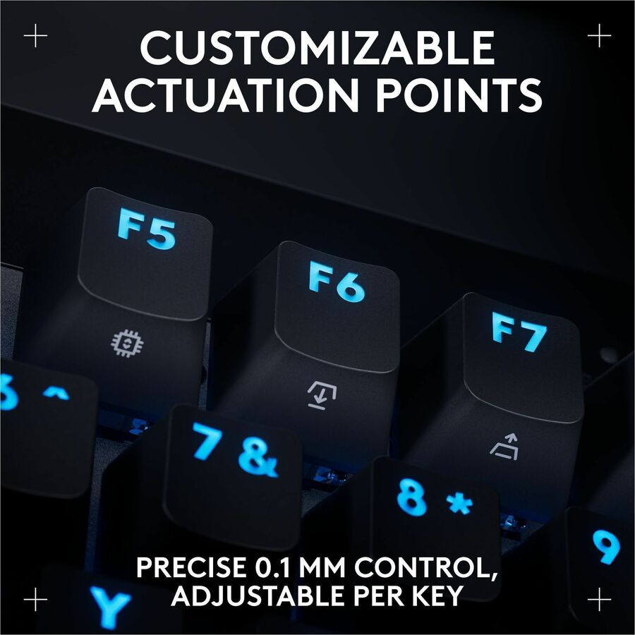 Alternate-Image3 Image for Logitech G PRO X TKL RAPID Tenkeyless Wired Gaming Keyboard With Magnetic Analog Switches, Rapid Trigger Mode, Adjustable Actuation, and Customizable RGB Lighting, Black