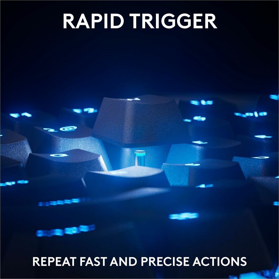 Alternate-Image2 Image for Logitech G PRO X TKL RAPID Tenkeyless Wired Gaming Keyboard With Magnetic Analog Switches, Rapid Trigger Mode, Adjustable Actuation, and Customizable RGB Lighting, Black