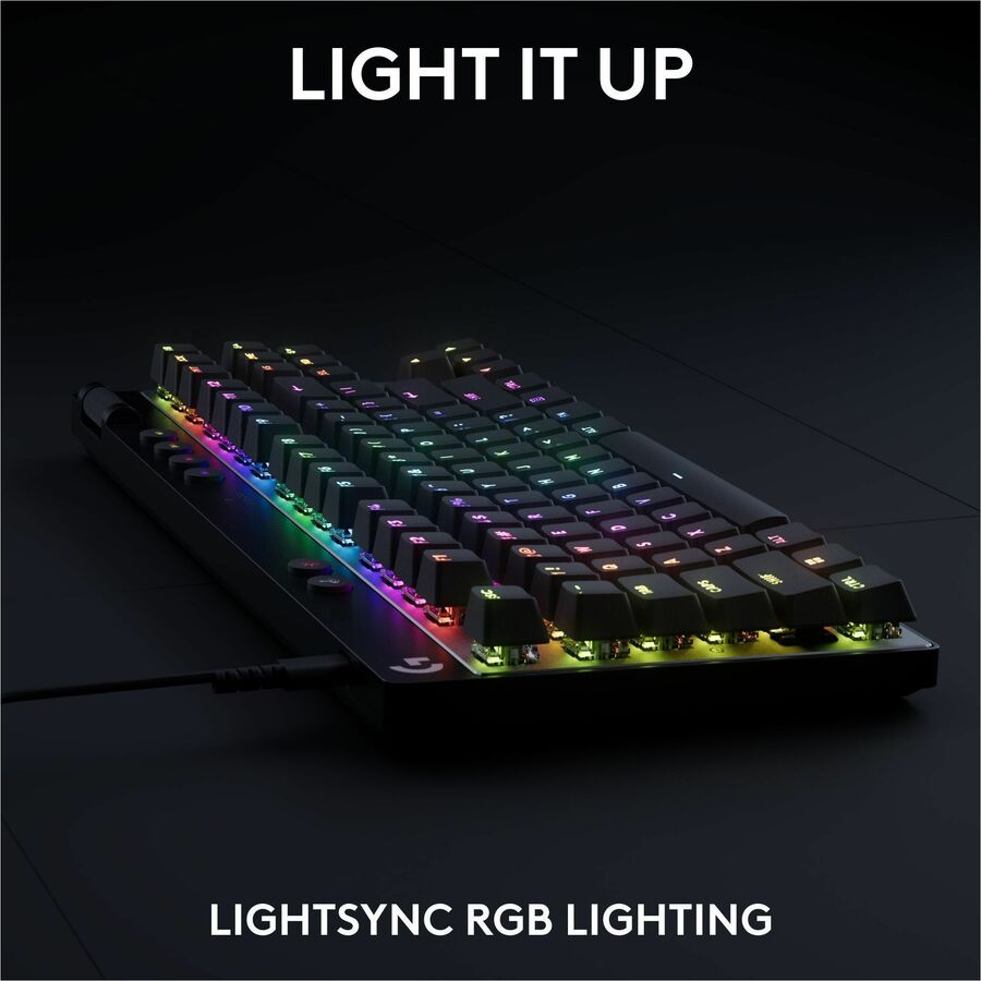 Alternate-Image5 Image for Logitech G PRO X TKL RAPID Tenkeyless Wired Gaming Keyboard With Magnetic Analog Switches, Rapid Trigger Mode, Adjustable Actuation, and Customizable RGB Lighting, Black