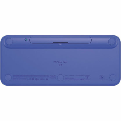 Bottom Image for Logitech POP ICON KEYS Wireless Bluetooth Keyboard, Comfortable Typing, Programmable Keys, Easy-Switch Between up to 3 Devices (Lilac & Off-white)