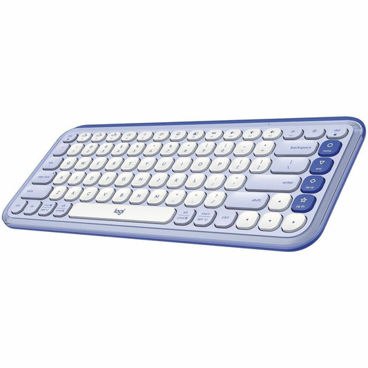 Main Image for Logitech POP ICON KEYS Wireless Bluetooth Keyboard, Comfortable Typing, Programmable Keys, Easy-Switch Between up to 3 Devices (Lilac & Off-white)