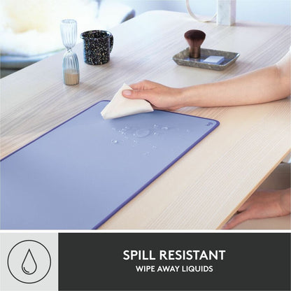 Alternate-Image2 Image for Logitech Desk Mat - Studio Series with Anti-slip Base, Spill-resistant Durable Design, Fine Weave Material, Lilac