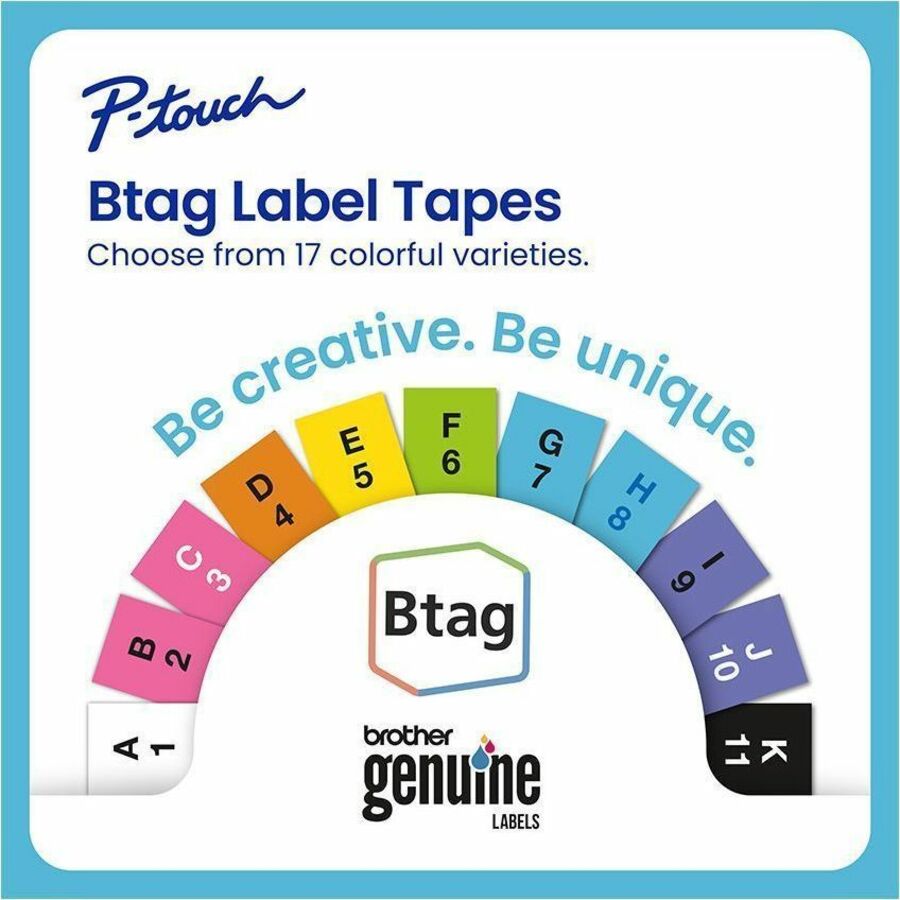 Alternate-Image6 Image for Brother P-touch BTAG-131 Black on Clear Label Tape