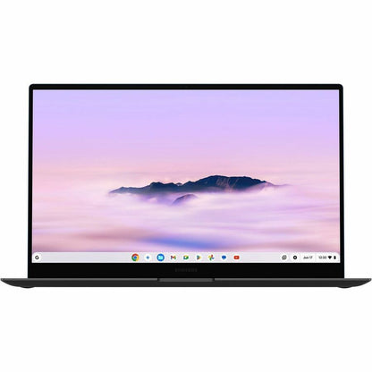 Front Image for Samsung Chromebook Plus XE550XGA-KC1US 15.6" Chromebook - Full HD - Intel Core 3 100U - 8 GB - 256 GB Flash Memory - Neptune Blue